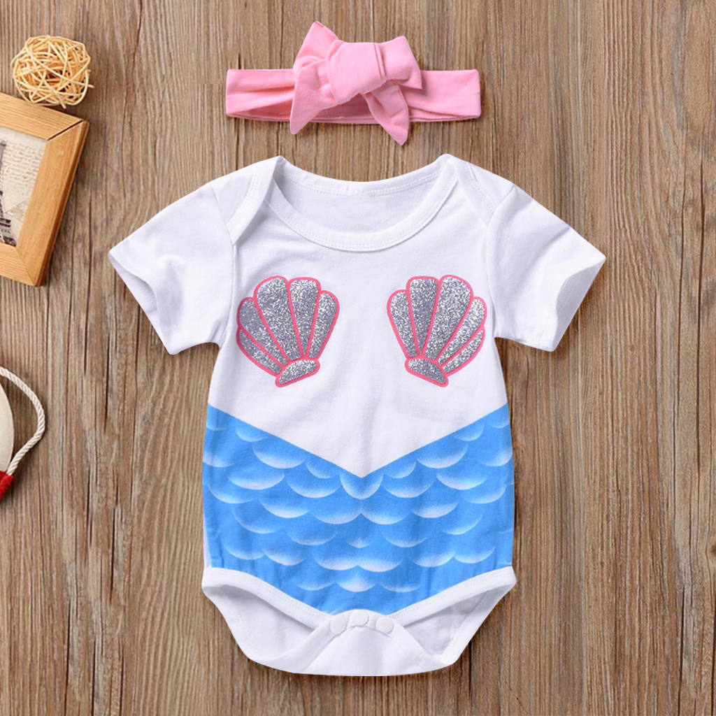 

Mermaid Romper with Headband