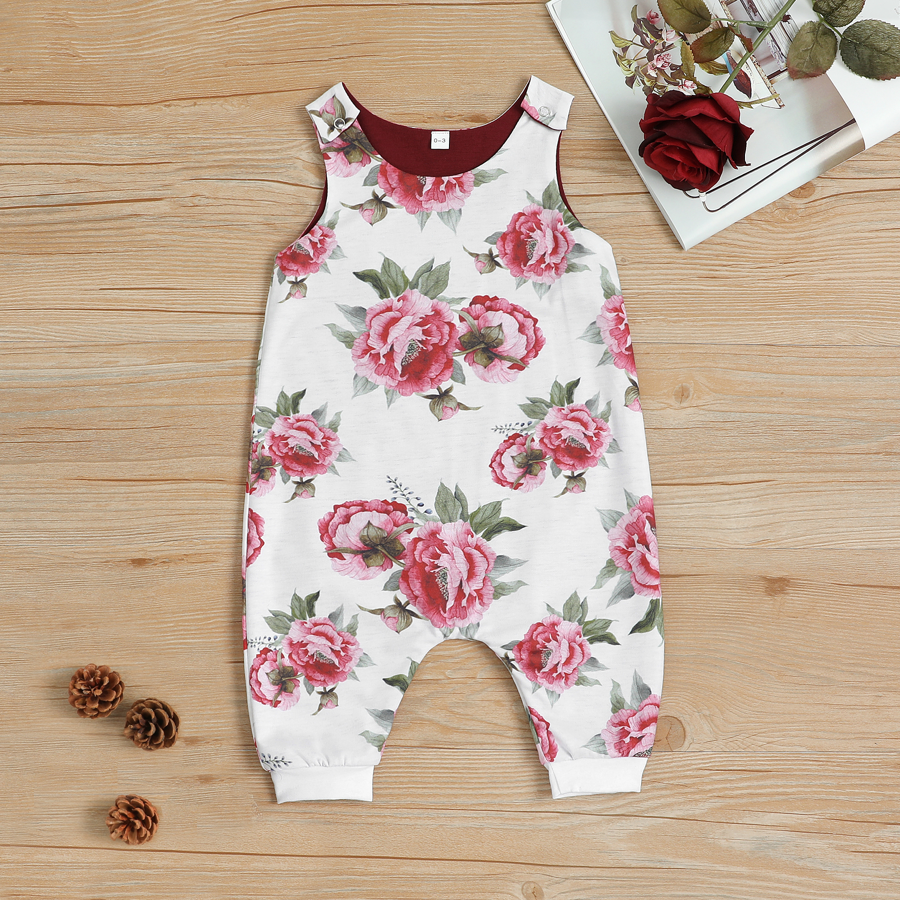 

Pretty Floral Jumpsuit for Baby Girl