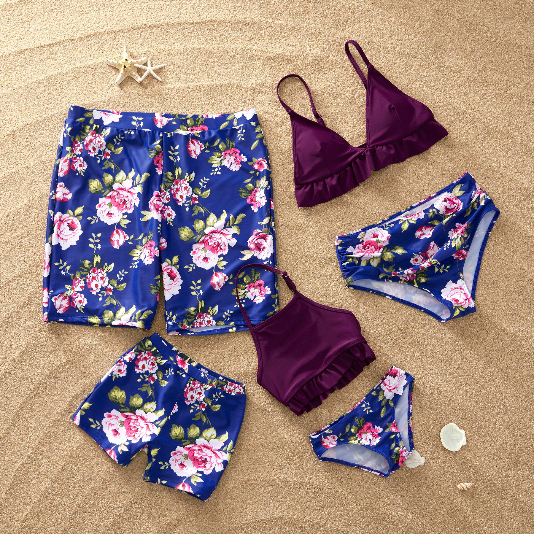 

Lovely Flower Family Matching Swimsuit