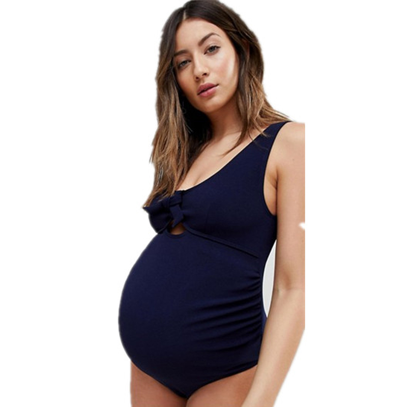 

Swimsuit for pregnant women 1-piece solid color swimsuit Trendy