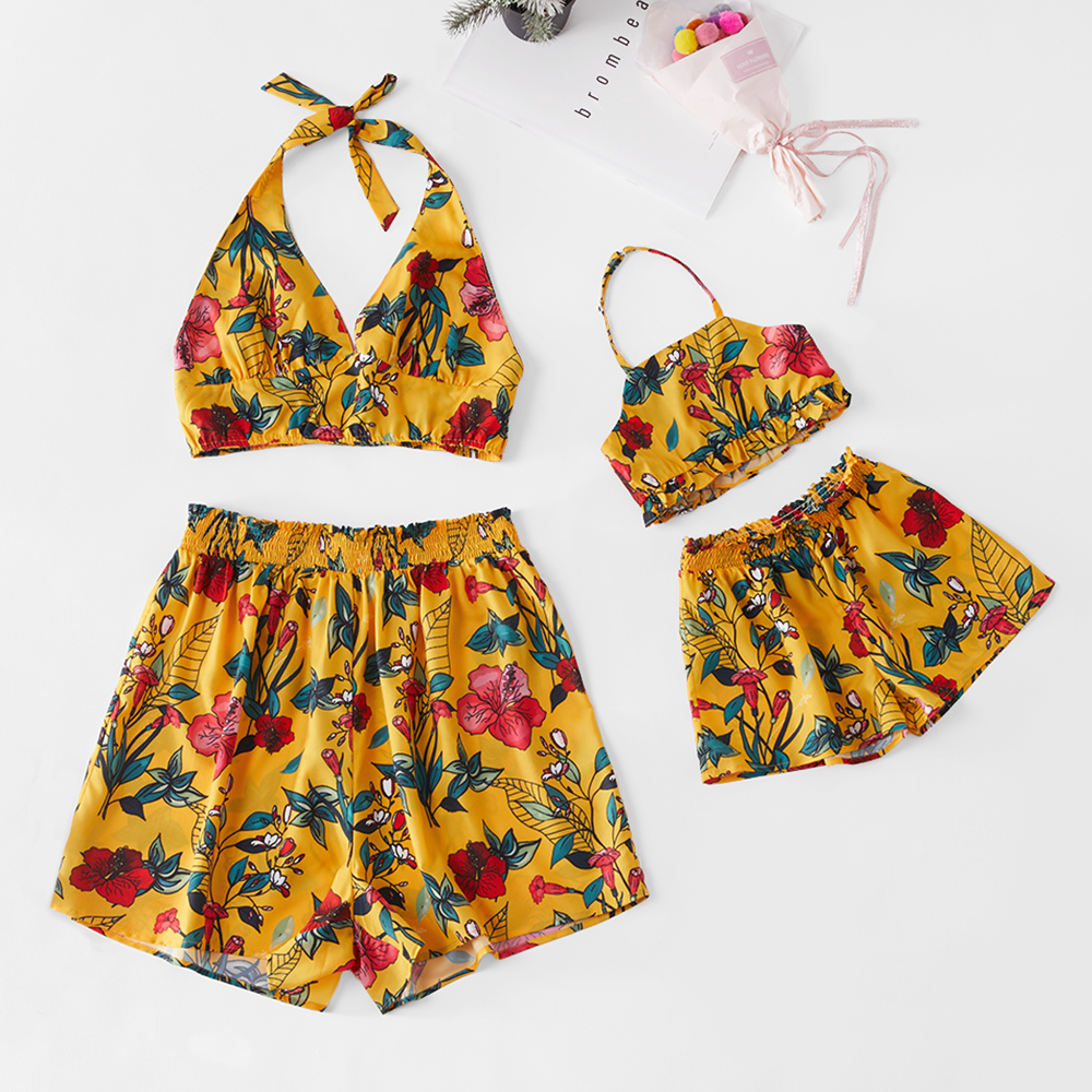 

Flower Pattern Matching Playsuit