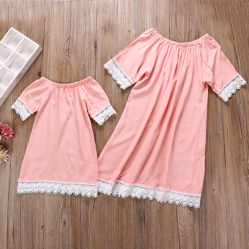 

Lace Matching Dress for Mom and Me