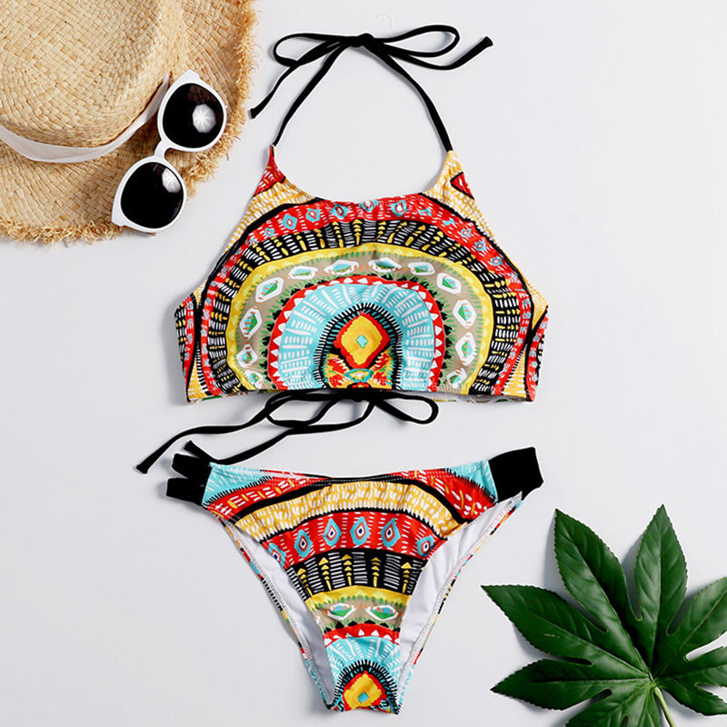 

Stylish Boho Tie-up Bikini Swimsuit