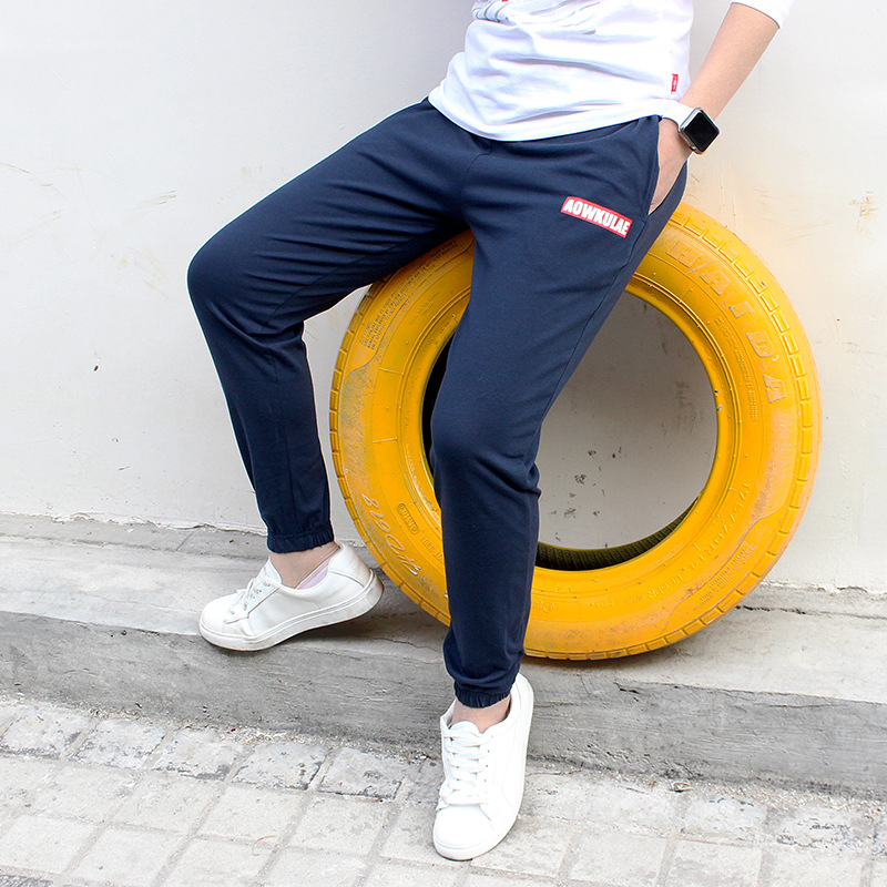 

Trendy Kid Boy / Kid Girl Simple Letter Print Drawstring Pants