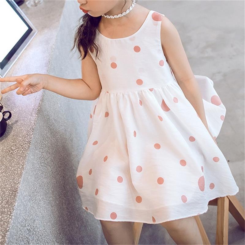 

Pretty Polka Dots Backless Bowknot Decor Dress
