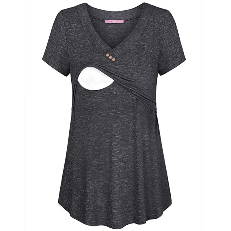 

Beautiful Solid V Neck Nursing top
