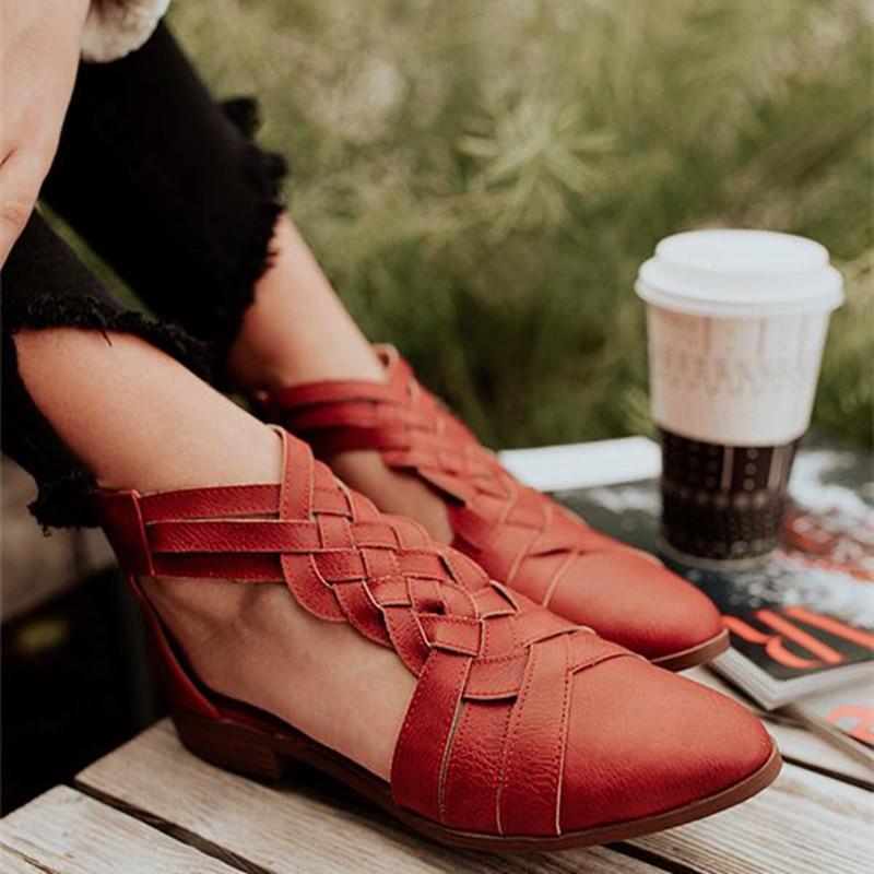 

Stylish Braiding Design Strappy Sandals