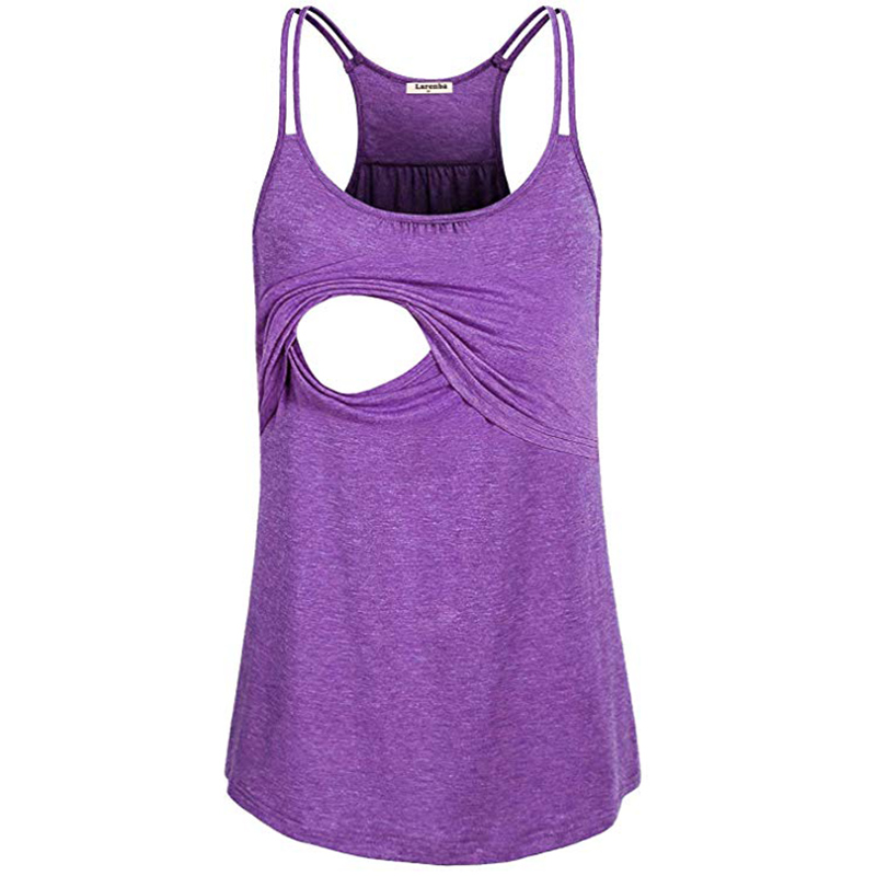 

Beautiful Solid Maternity Nursing Tank
