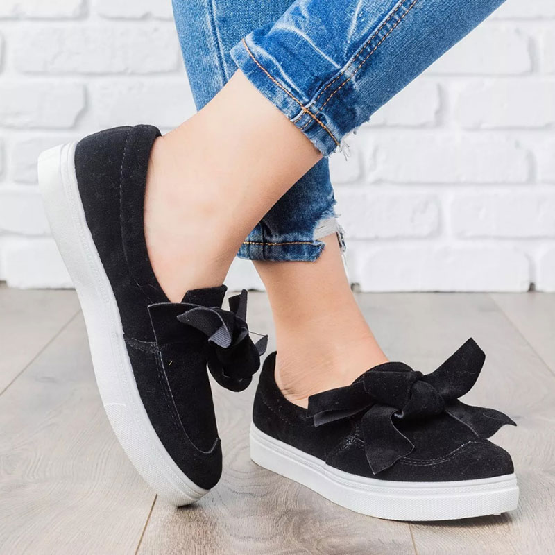 

Casual Bowknot Decor Flats
