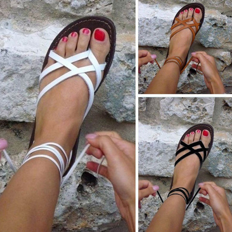 

Simple Strappy Flat Sandals