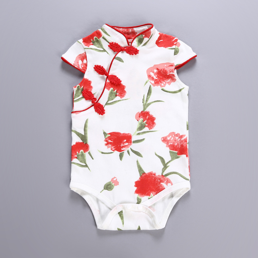 

Baby Chinese Style Rose Bodysuit