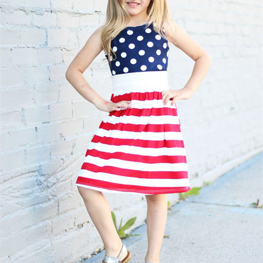 

Fashionable Polka Dot Sleeveless Dress