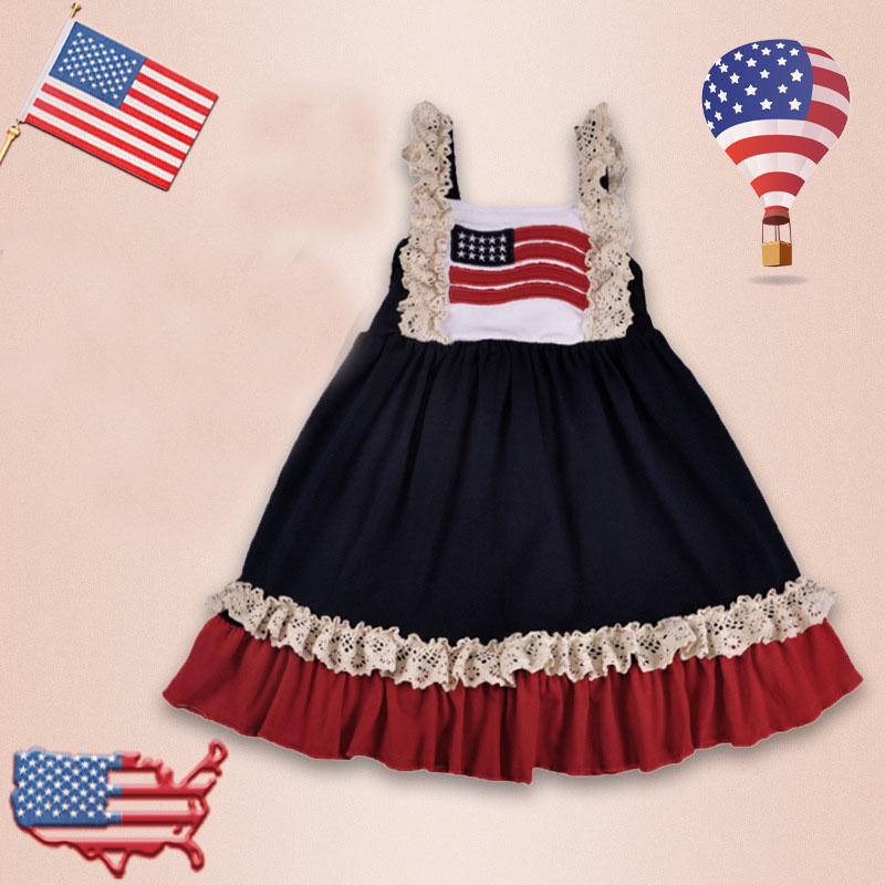 

Fashionable American Flag Design Slip Dress