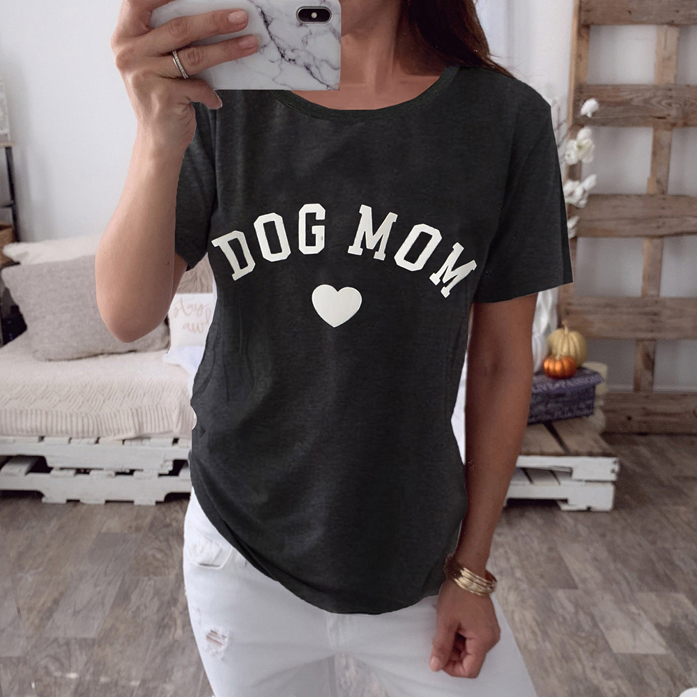 

Casual Letter Print Short-sleeve Tee