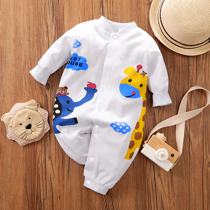 

Baby Lovely Giraffe Print Jumpsuit