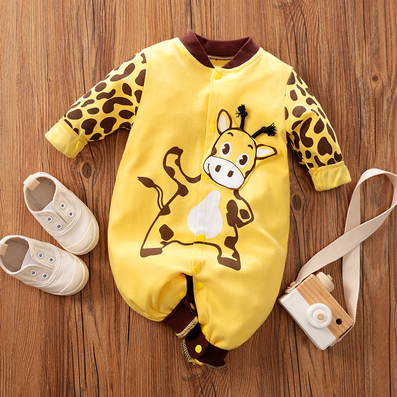 

Baby Giraffe Print Jumpsuit