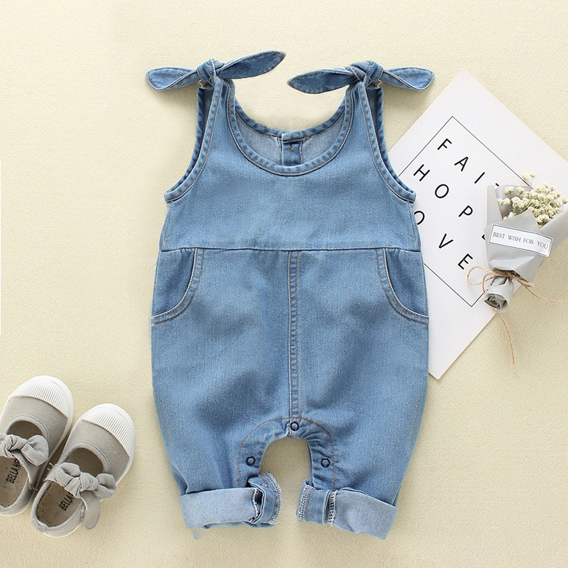 

Baby/Toddler's Denim Suspender Jumpsuit