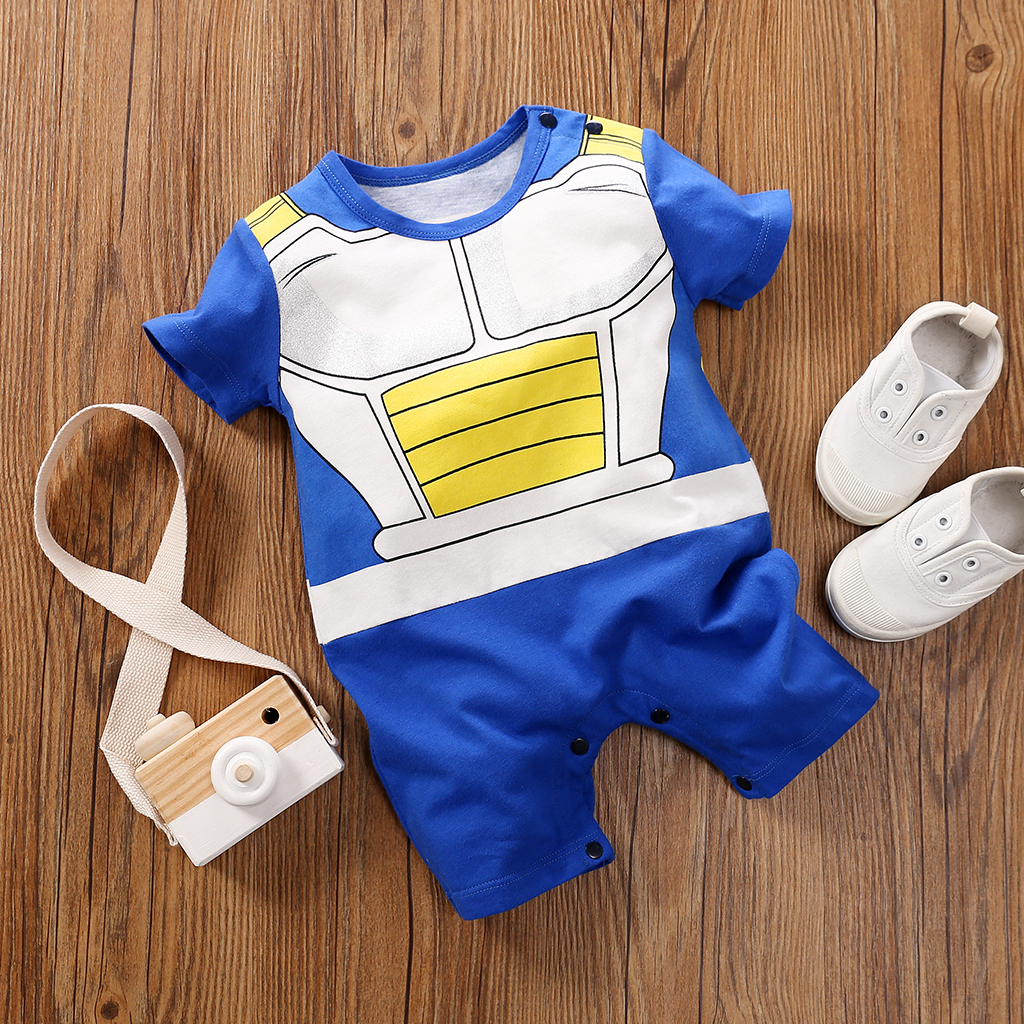 

Baby Cartoon Print Short-sleeve Romper