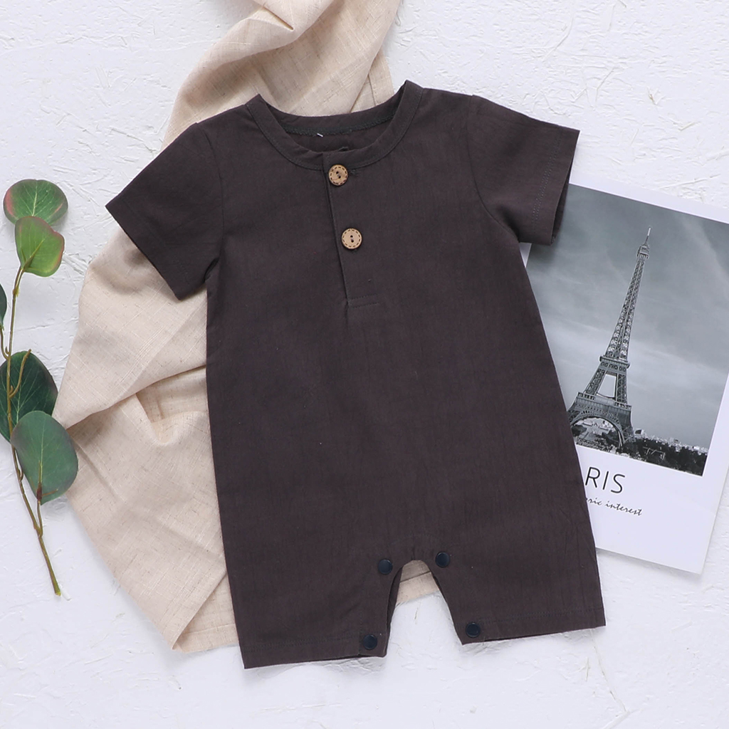 

Baby Solid Button Front Bodysuit
