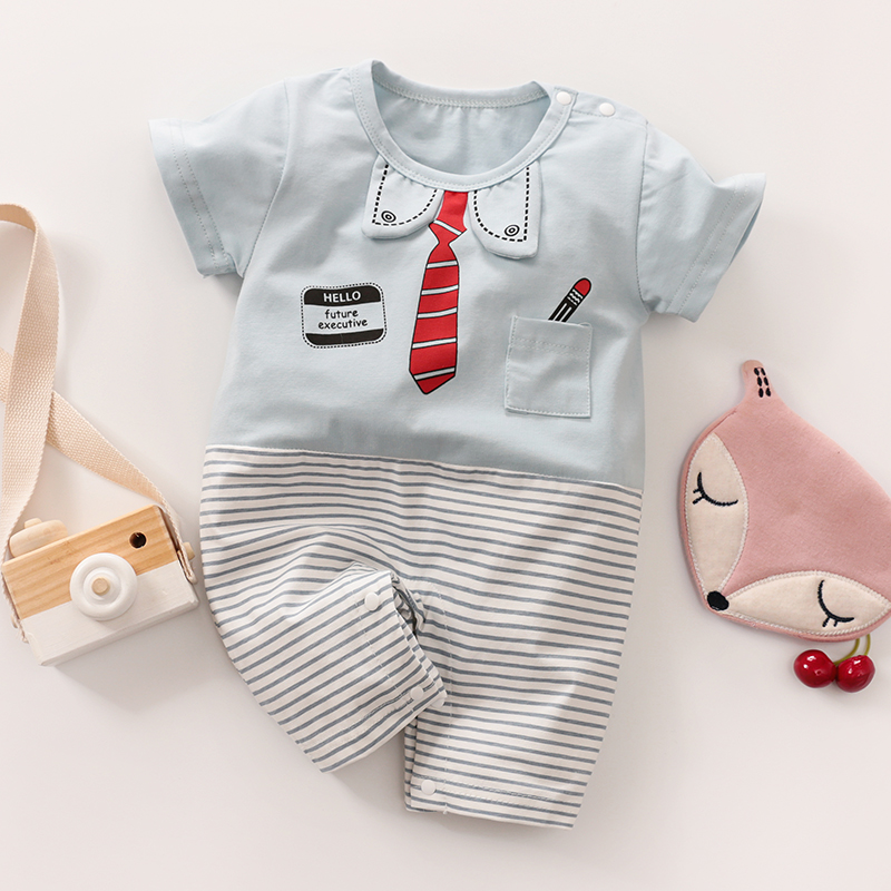 

Baby Preppy Style Pocket Jumpsuit