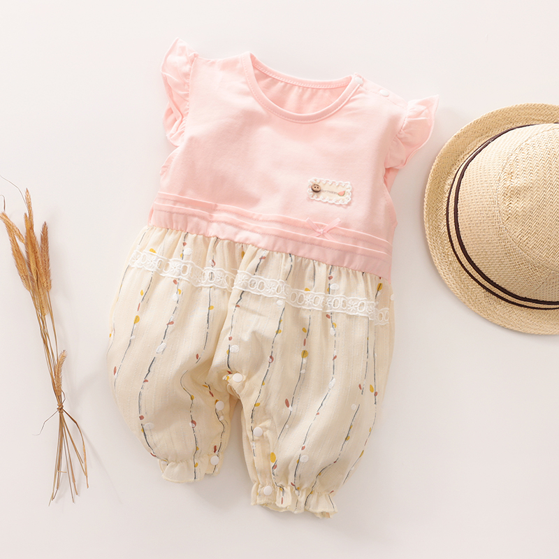 

Baby Ruffled Solid Jumpsuit