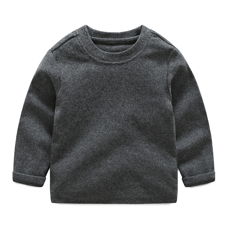 

Baby casual Tee Solid Long Sleeve Cartoon Infant Clothing Kids Toddler Outfits