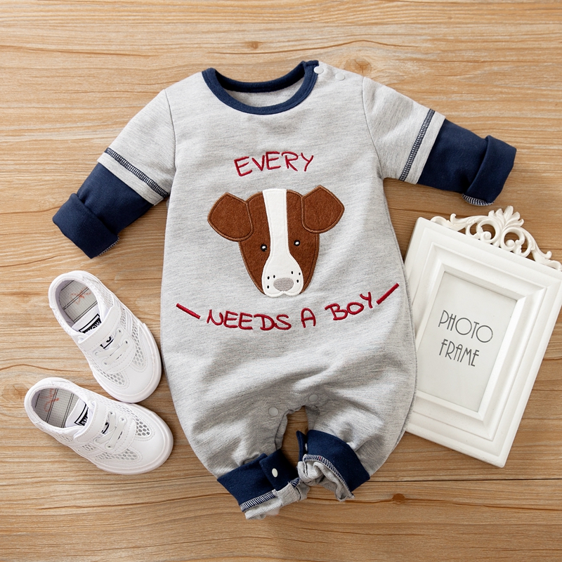 

Baby Dog Applique Jumpsuit