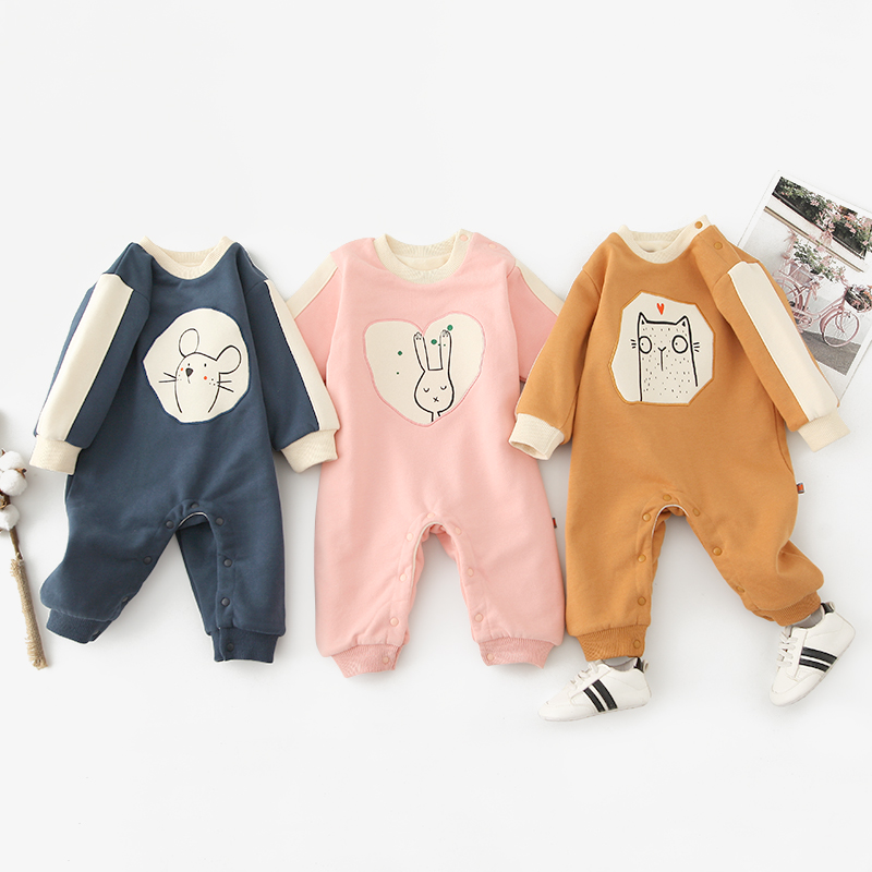

Baby Boy / Girl Cute Animal Allover Long-sleeve Jumpsuit