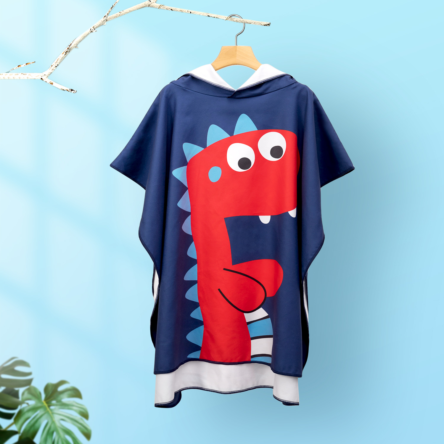 

Cartoon Hooded Dinosaur Baby Spa Towel Kids Infant Beach Towels