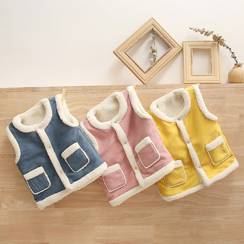 

Baby Boy / Girl Pocket Design Solid Vest
