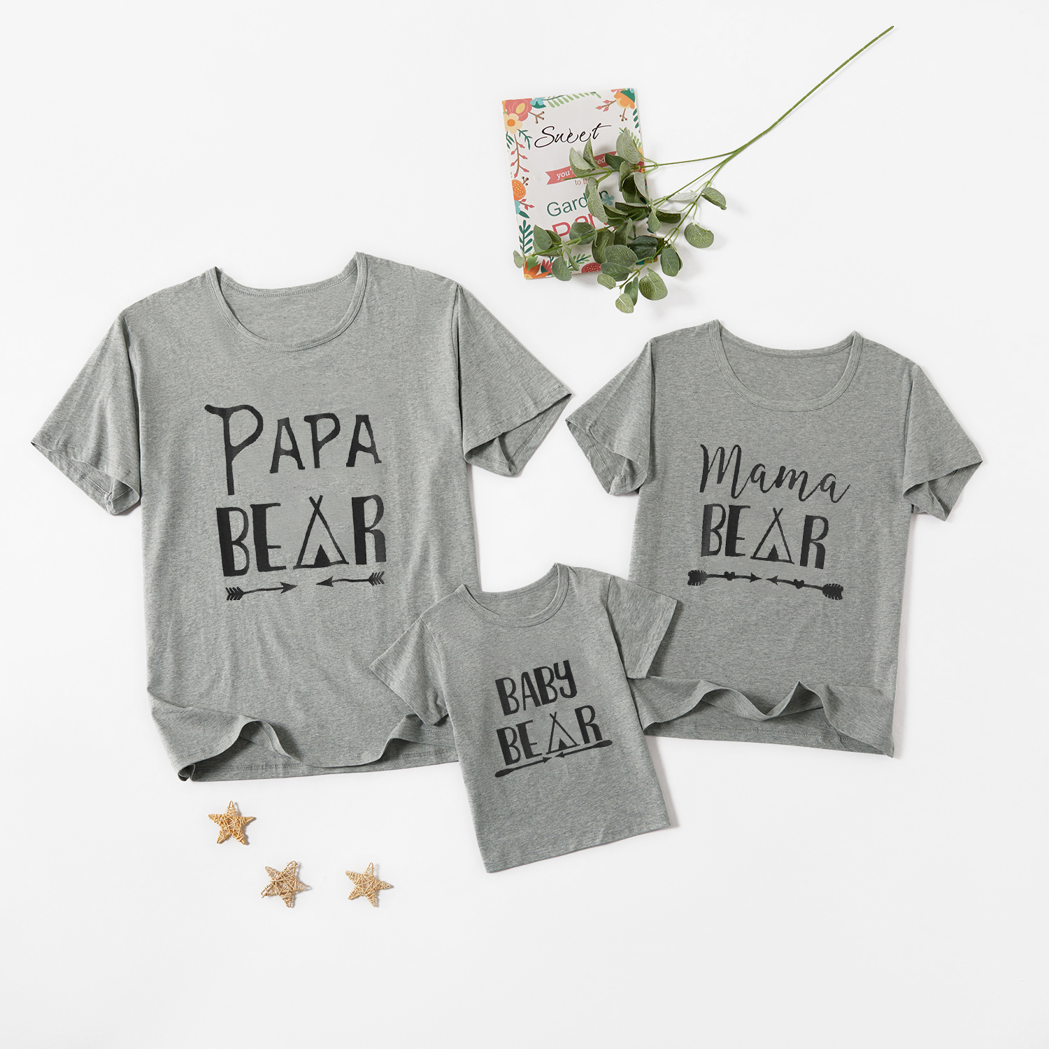 

Casual Letter Print Family Matching Short Sleeve T-shirts