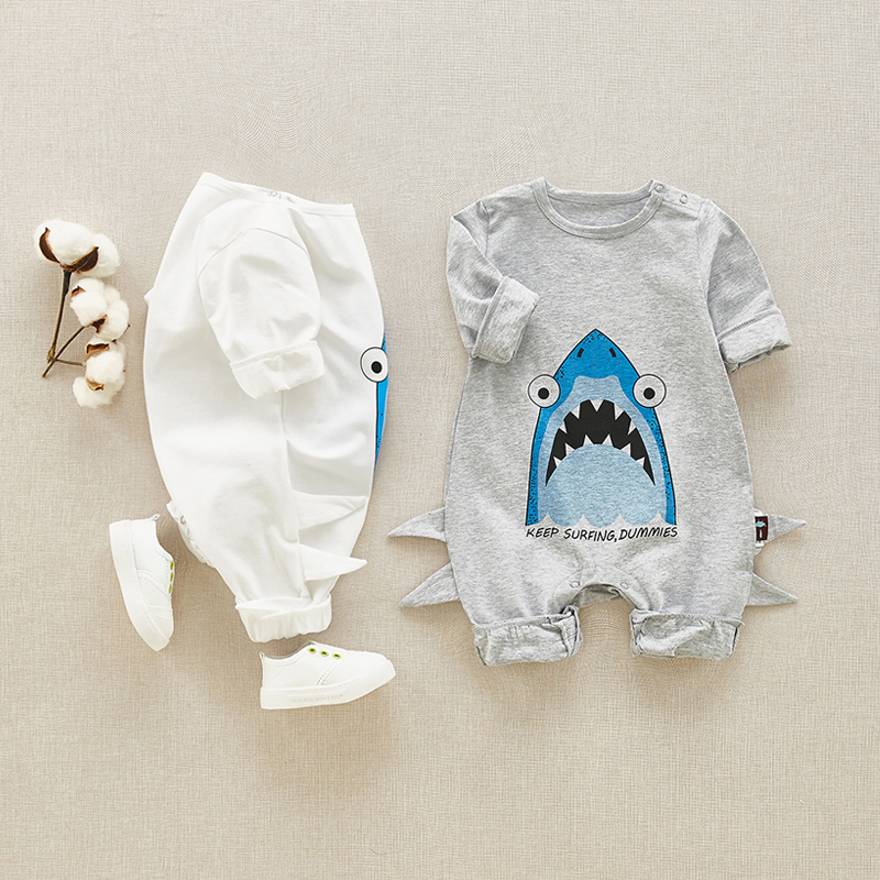 

Baby 3D Tail Shark Comfy Bodysuit