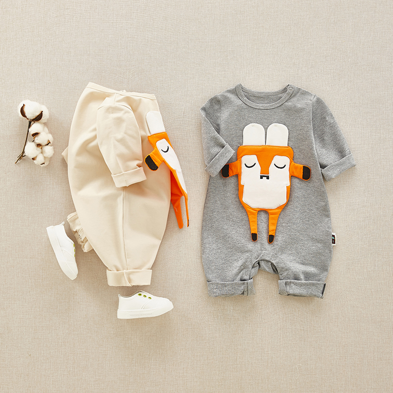 

Baby 3D Fox Long-sleeve Jumpsuit