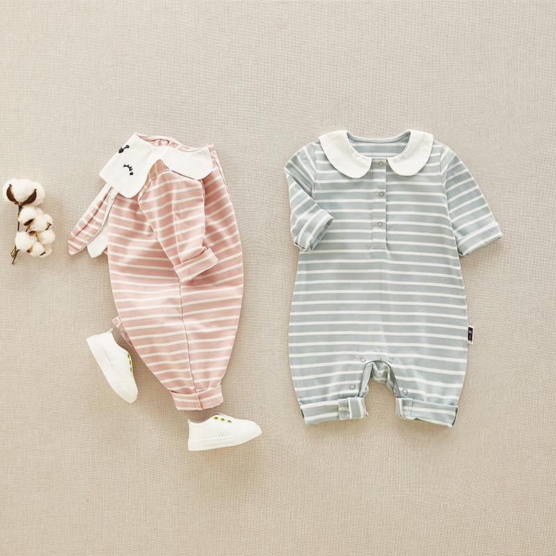

Baby 3D Rabbit Striped Bodysuit