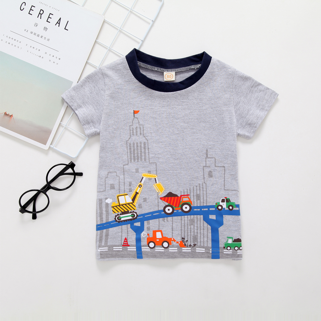 

Baby/ Toddler Boy's Car and Bridge Tee