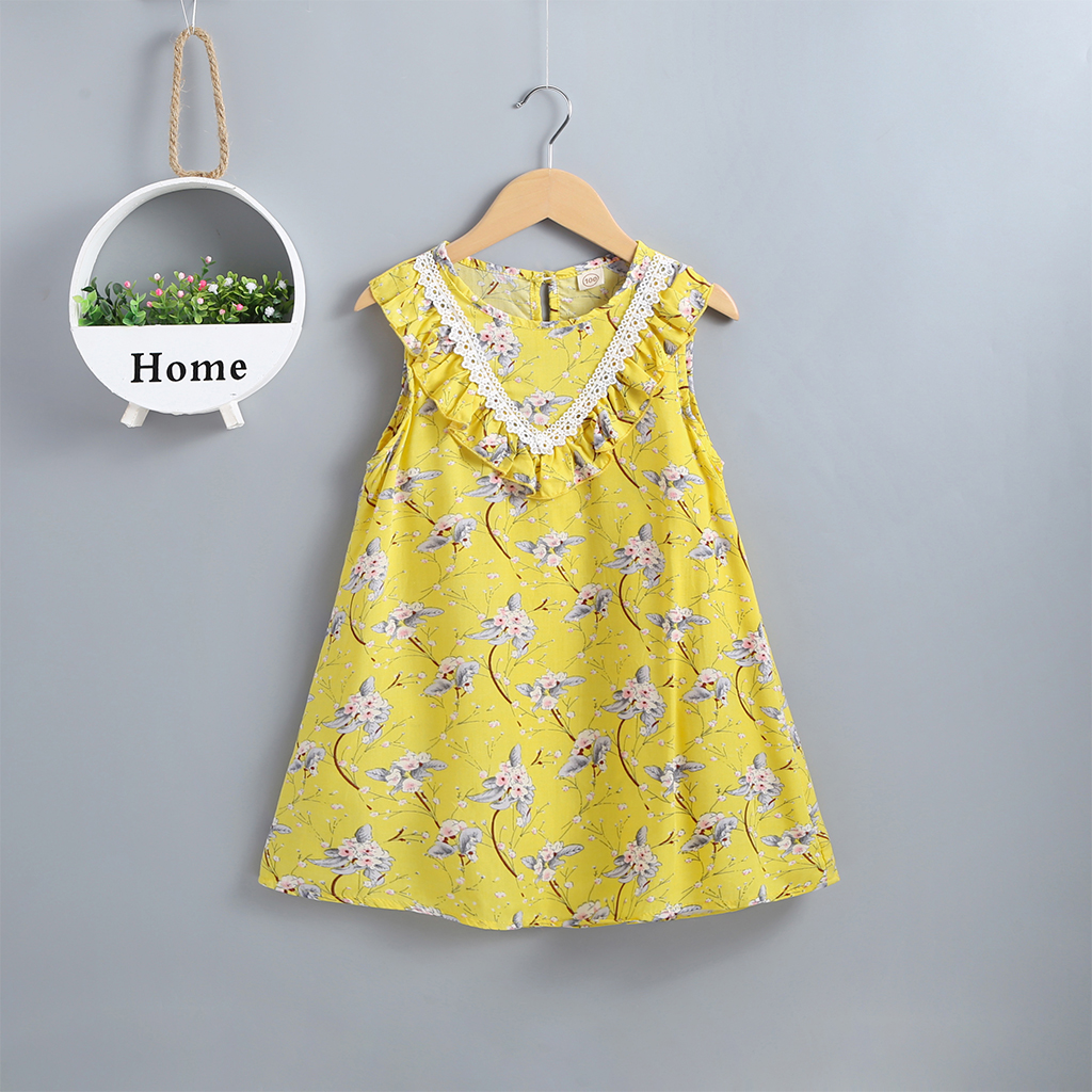 

Baby Floral Print Sleeveless Dress