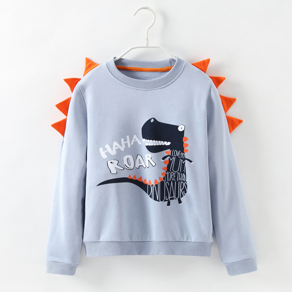 

Trendy 3D Dinosaur Print Long-sleeve Sweatshirt