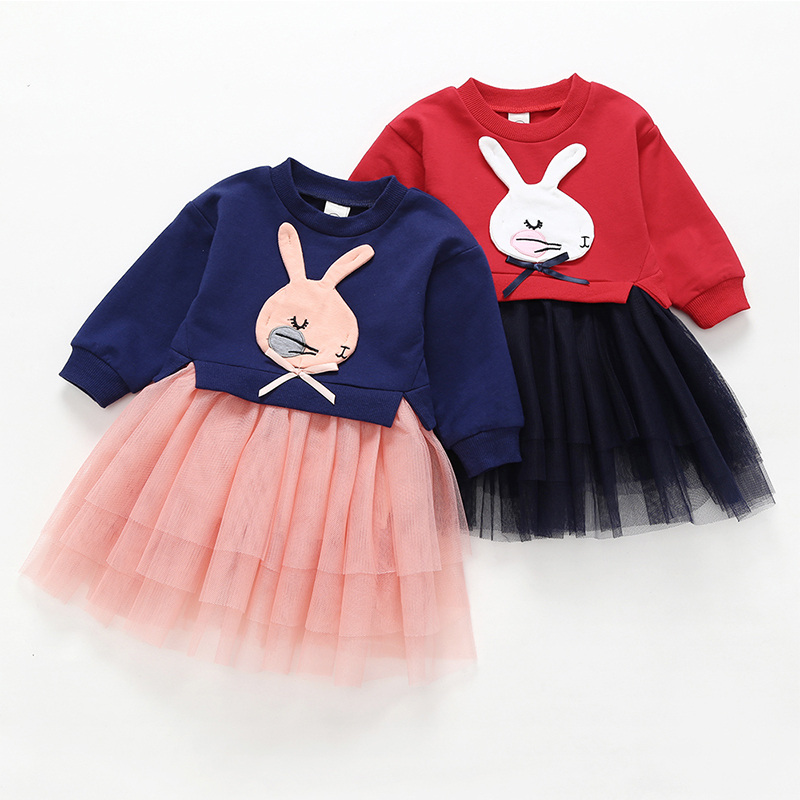 

Baby / Toddler Rabbit Long-sleeve Dress