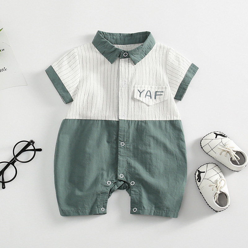 

Baby / Toddler YAF Pocket Striped Bodysuit