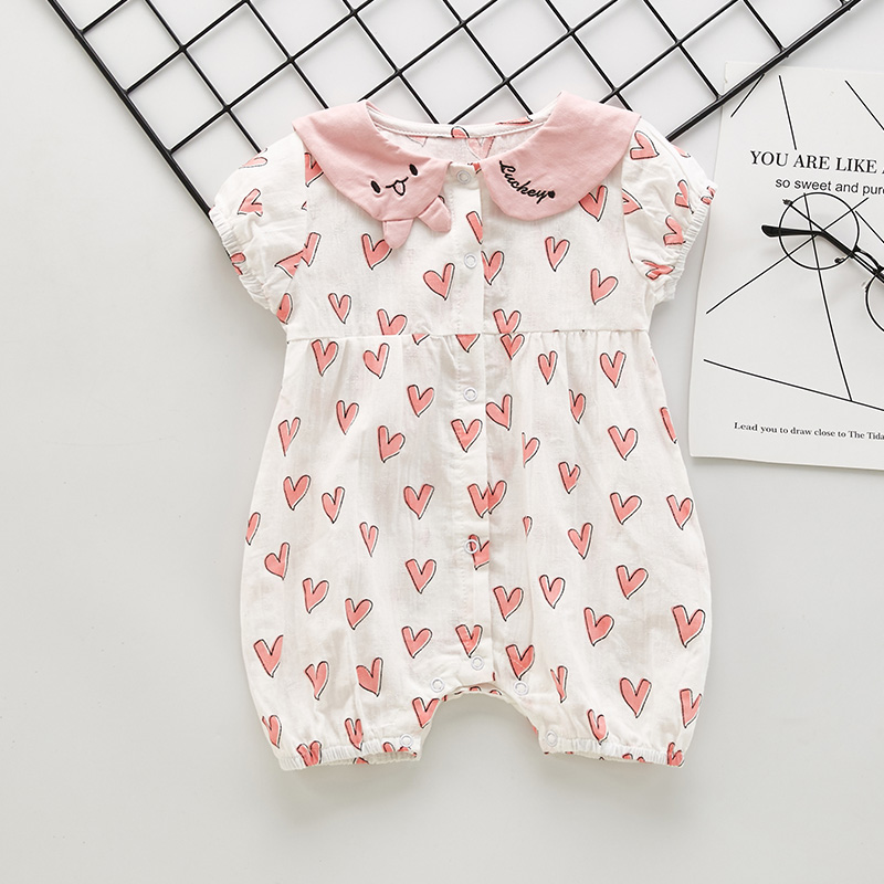 

Baby Girls Love Print Romper