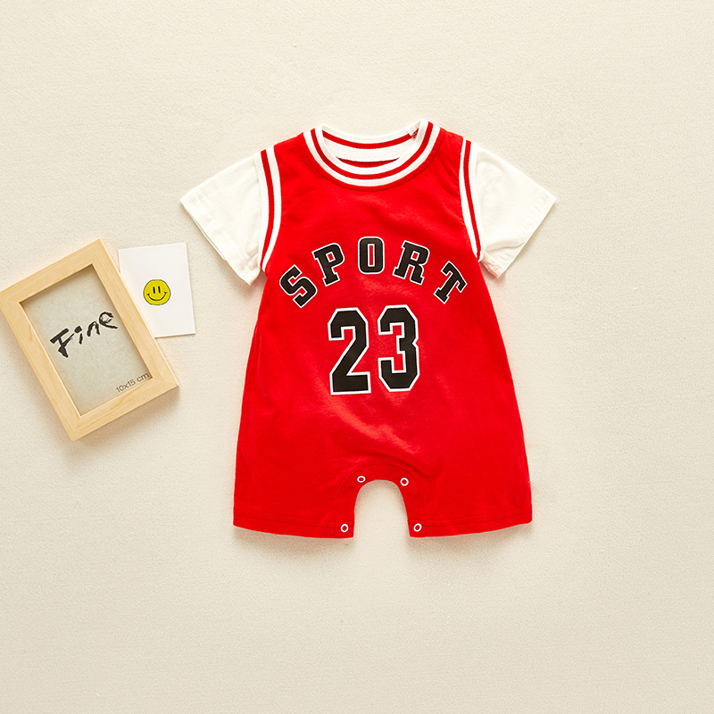 

Baby Stylish Letter SPORT Print Rompers
