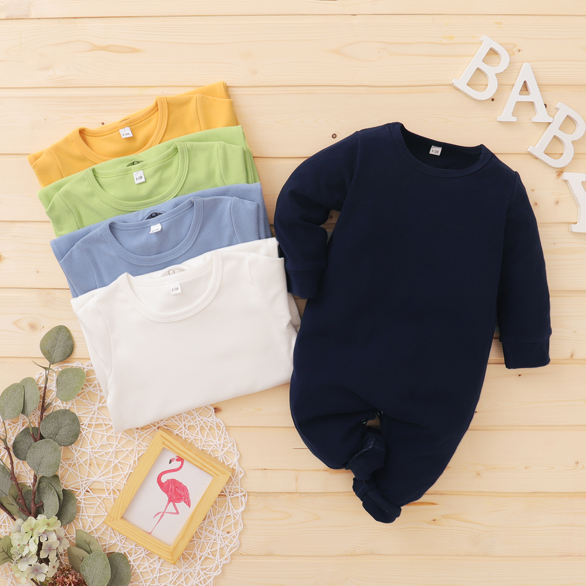 

Baby Unisex Solid Jumpsuit