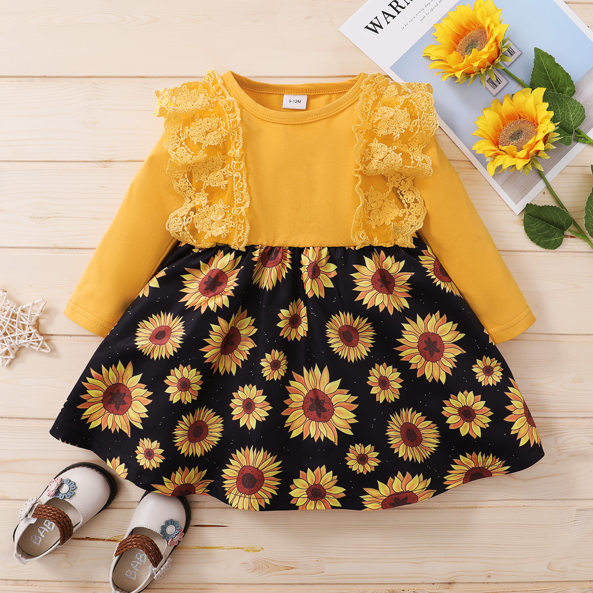 

Baby Girl Sweet Sunflower Dress