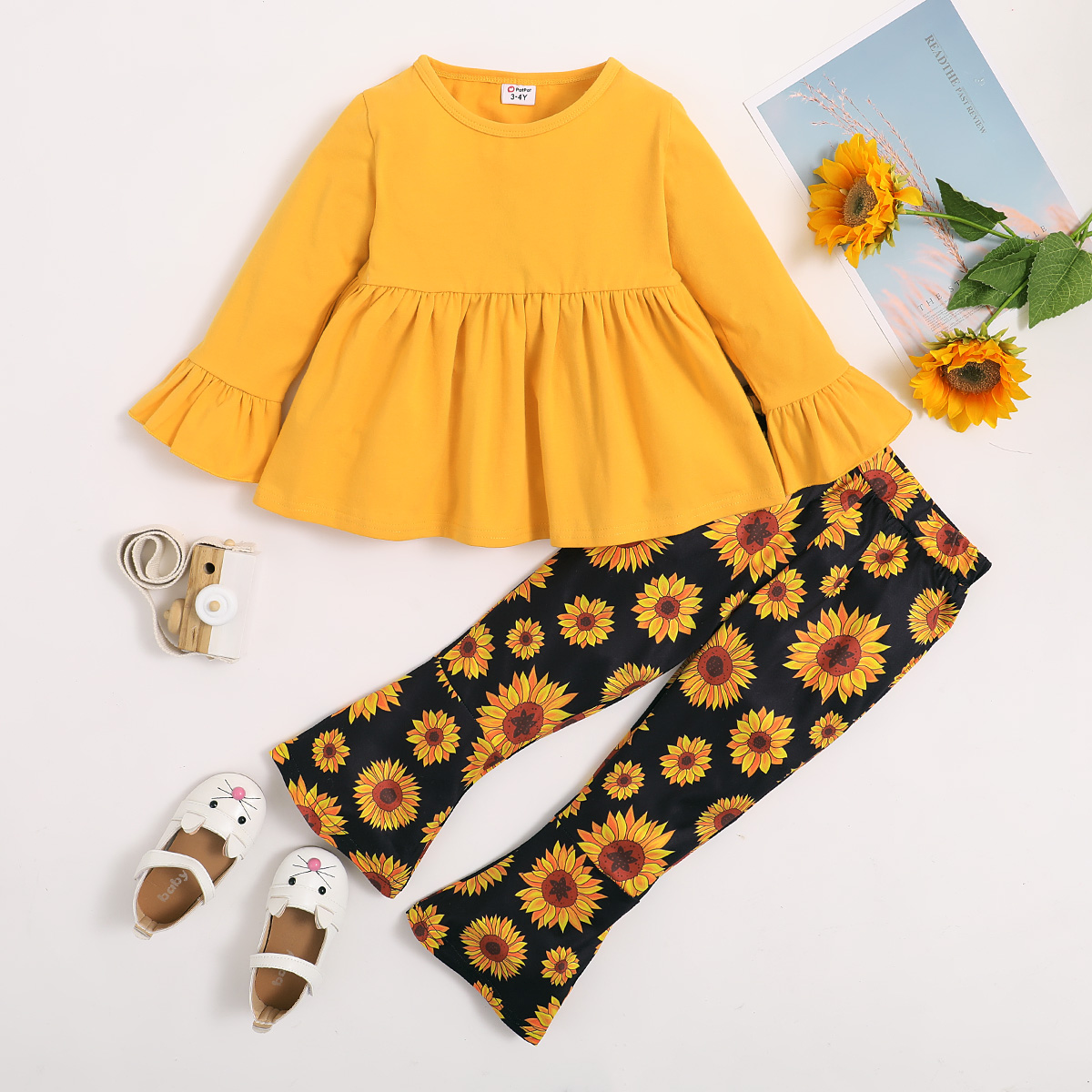 

Toddler Girl Sweet Sunflower Sets