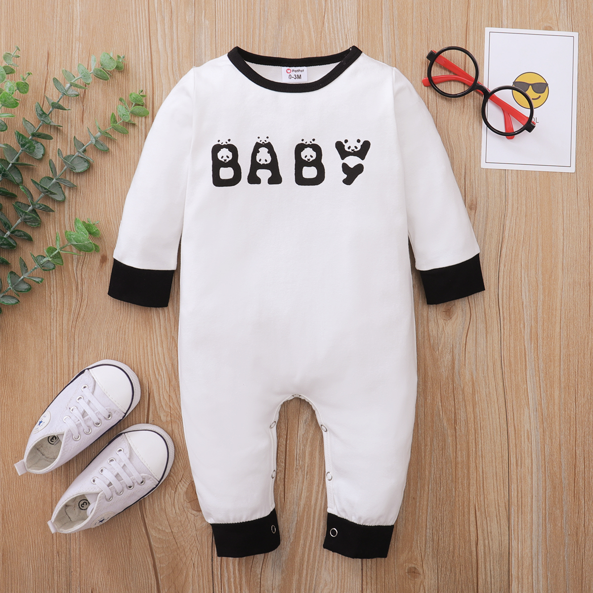 

Baby Unisex casual Panda Jumpsuits