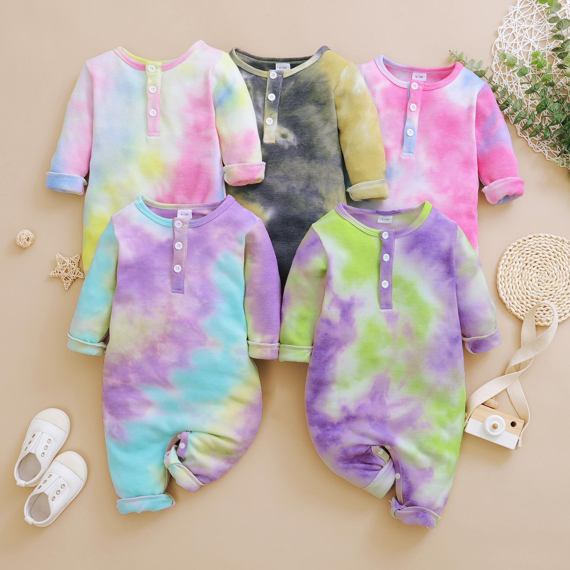 

Baby Unisex Tie Dye Jumpsuits