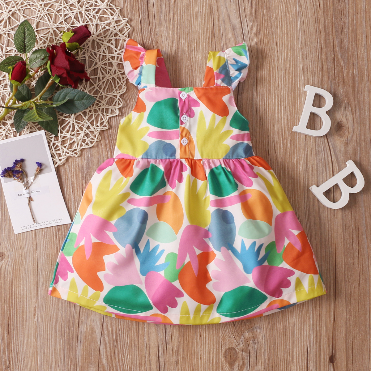 

Colorful Printed Baby Sling Dress