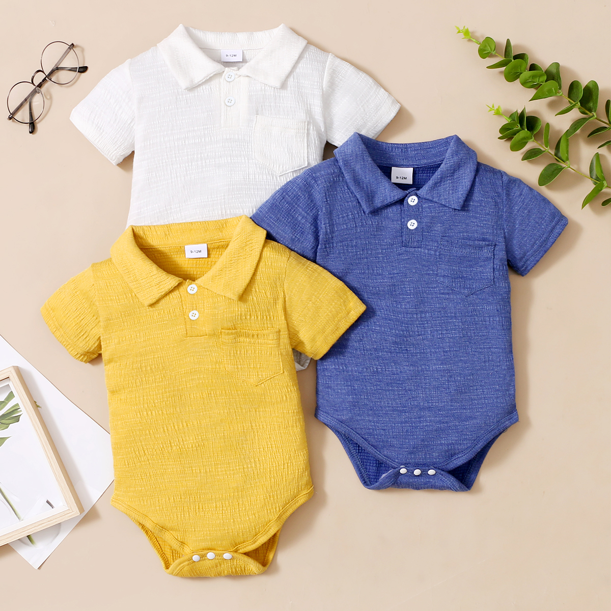 

1pc Baby boy Short-sleeve Cotton casual Rompers & Bodysuits