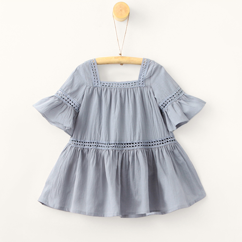 

Hollow Out Ruffle Dress