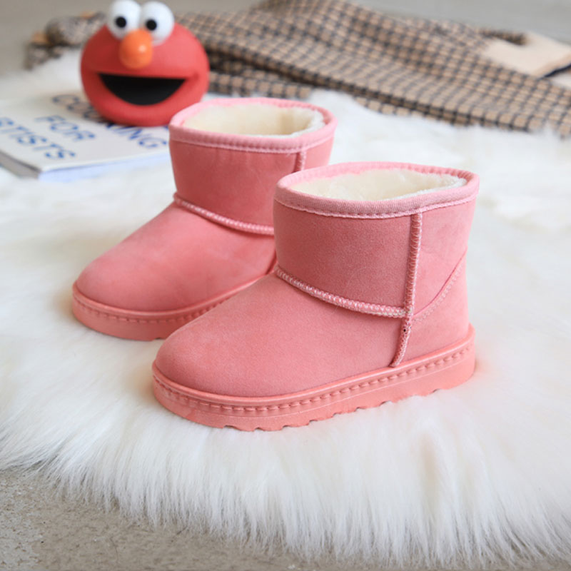 

Toddler / Kid Solid Fluff Casual Snow Boots